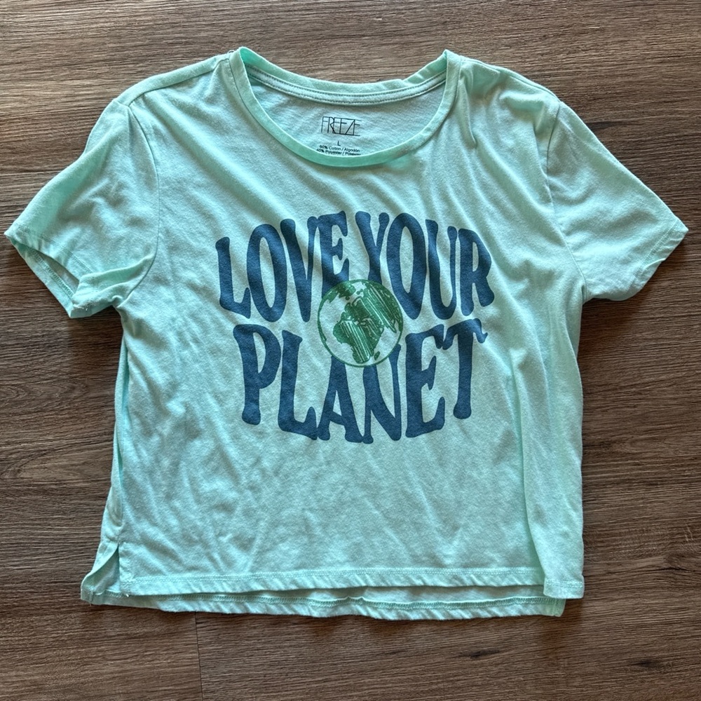 Freeze Light Mint Green Graphic Tee